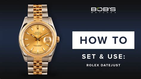 how to change the date on a rolex|change time on rolex datejust.